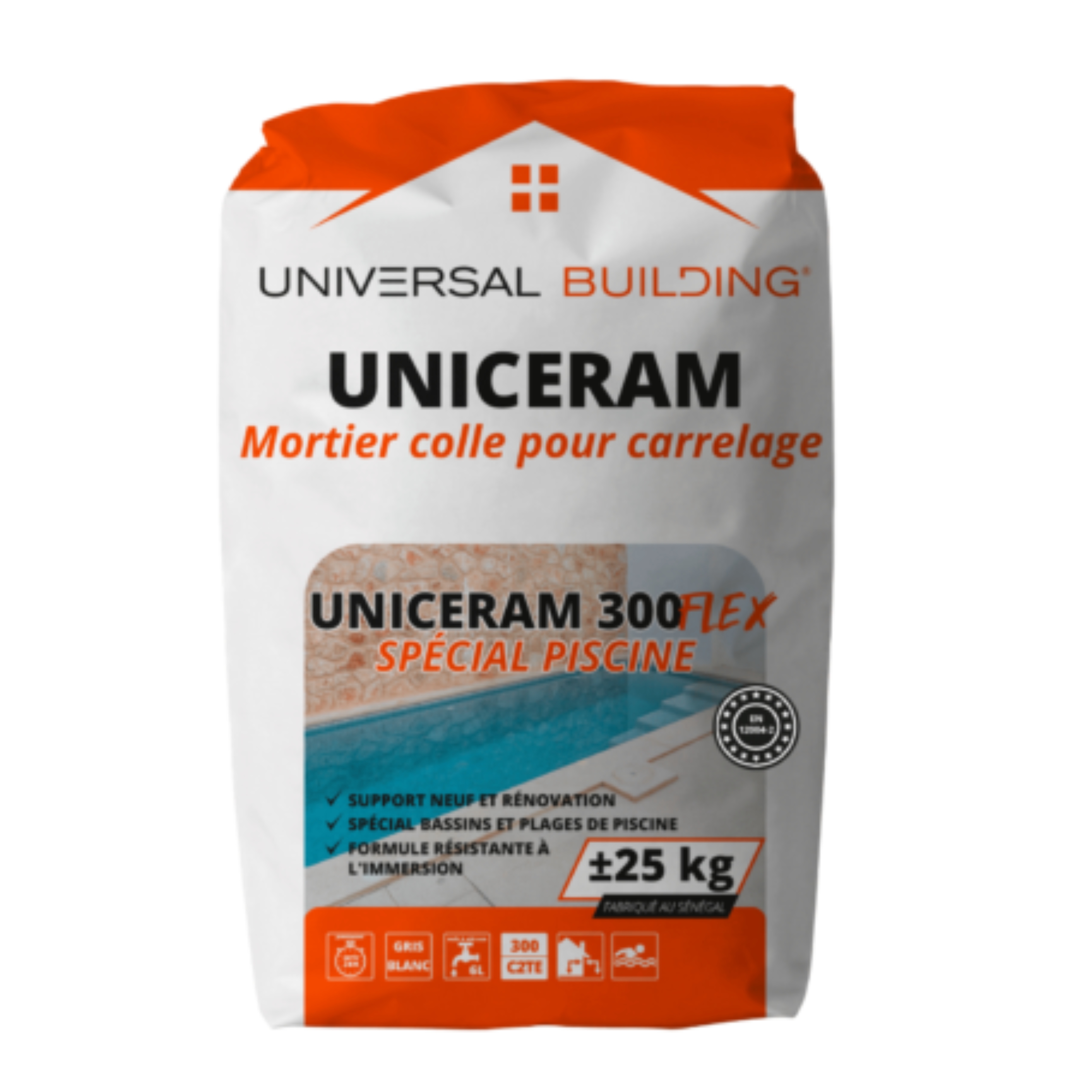 CIMENT COLLE BLANC UNICERAM 100 C1T 25KG