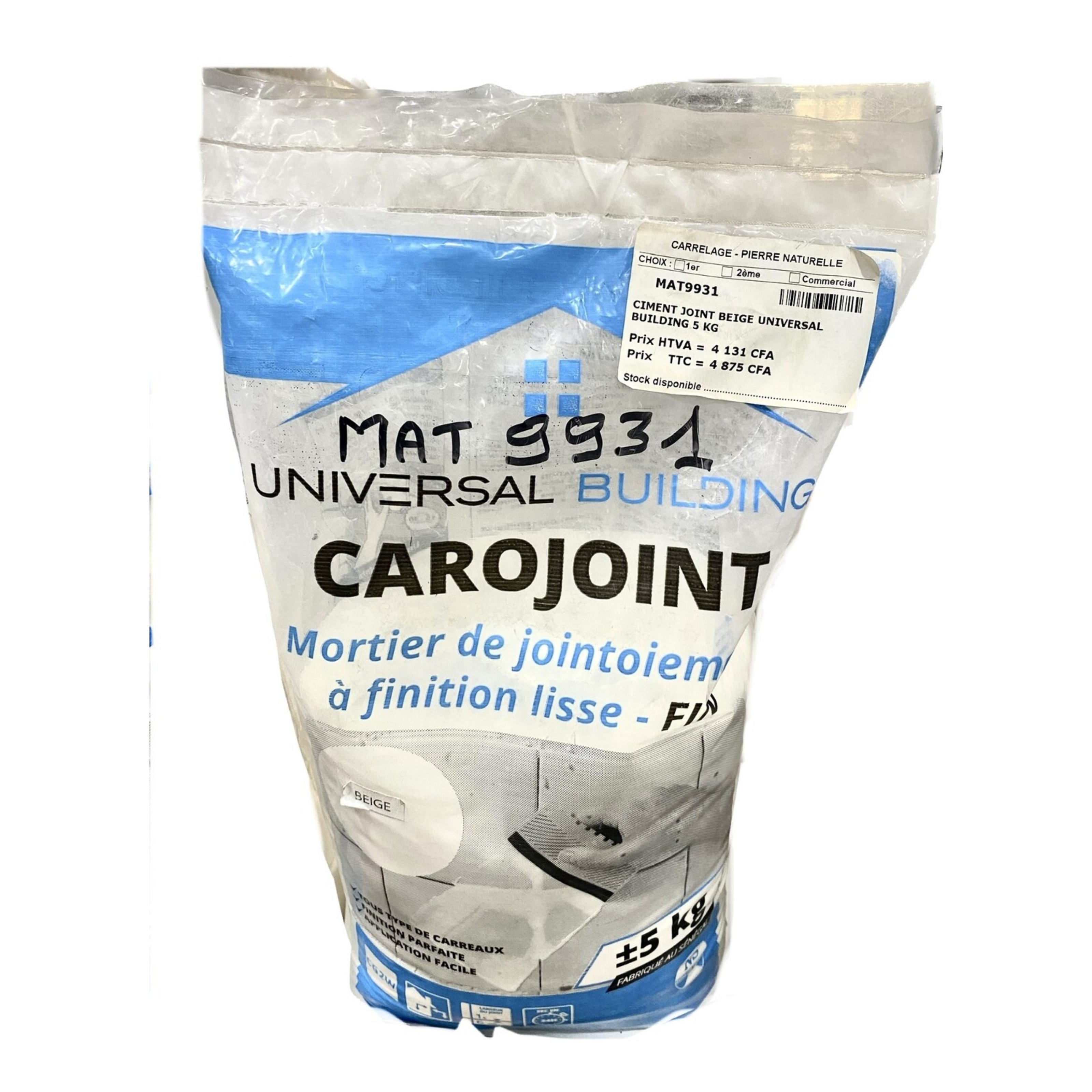 CIMENT JOINT BEIGE UNIVERSAL BUILDING 5KG