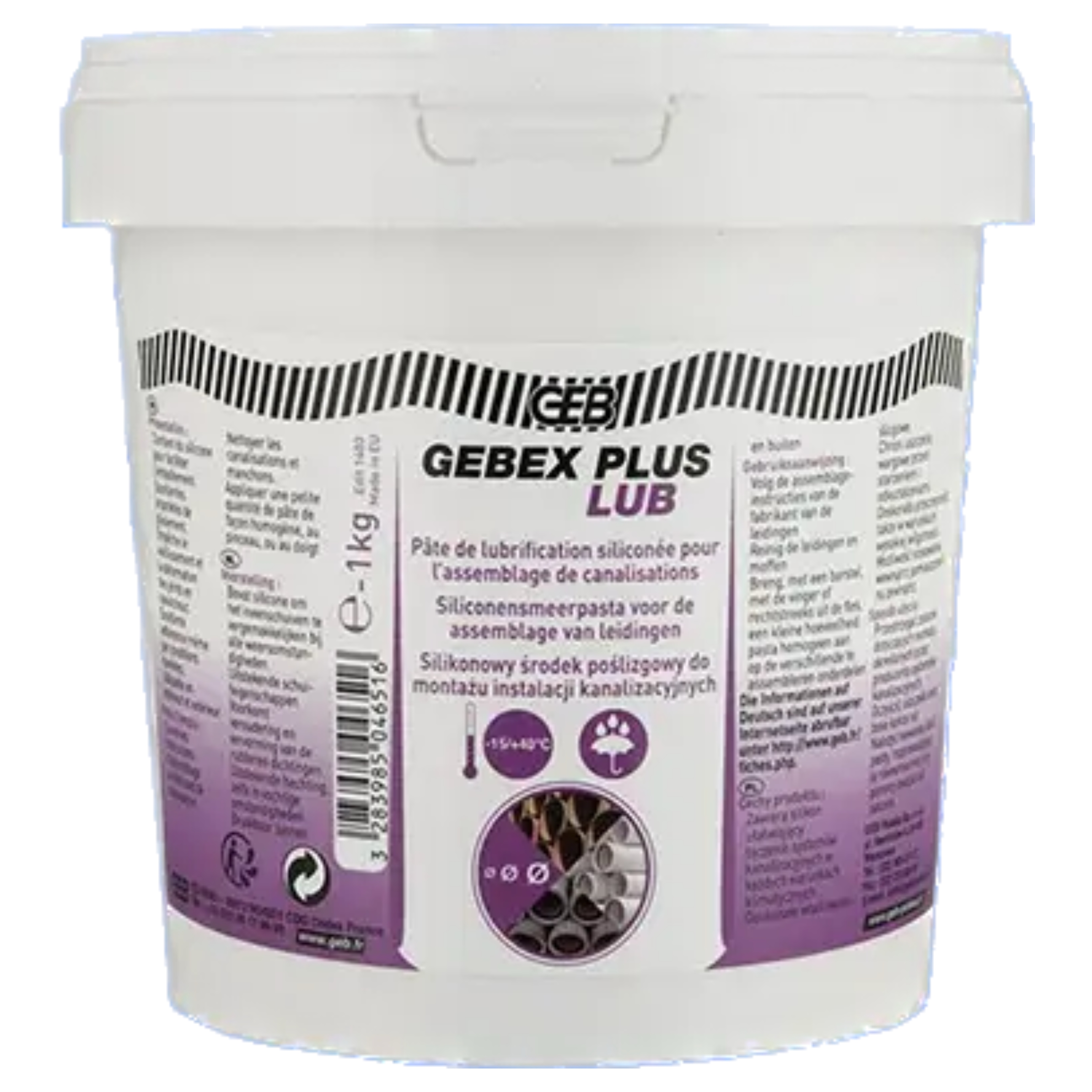 LUBRIFIANT EN SILICONE "GEBEX PLUS" BOITE 1KG